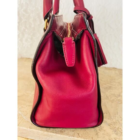 Coach Chelsea Legacy Dark raspberry leather satchel carryall 25359 Shoulder bag - Picture 5 of 10